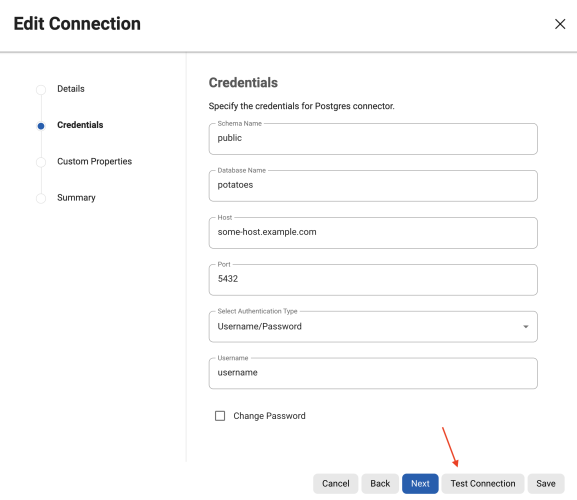 test connection test connection