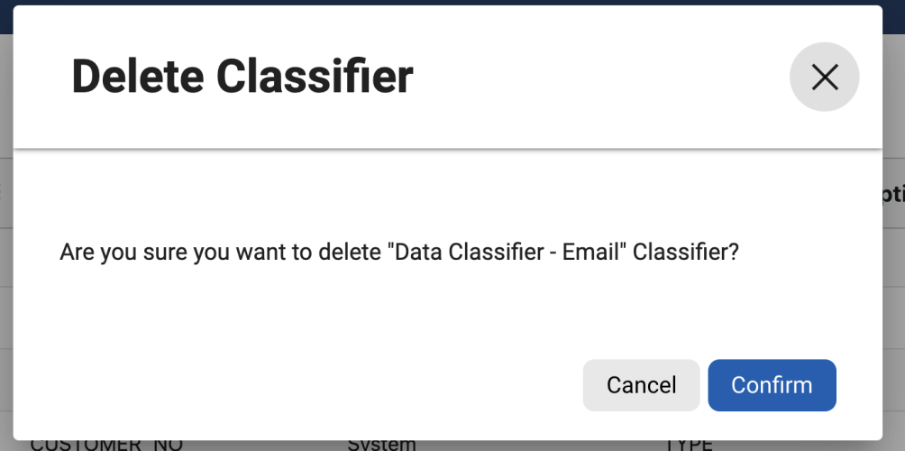 manage classifiers