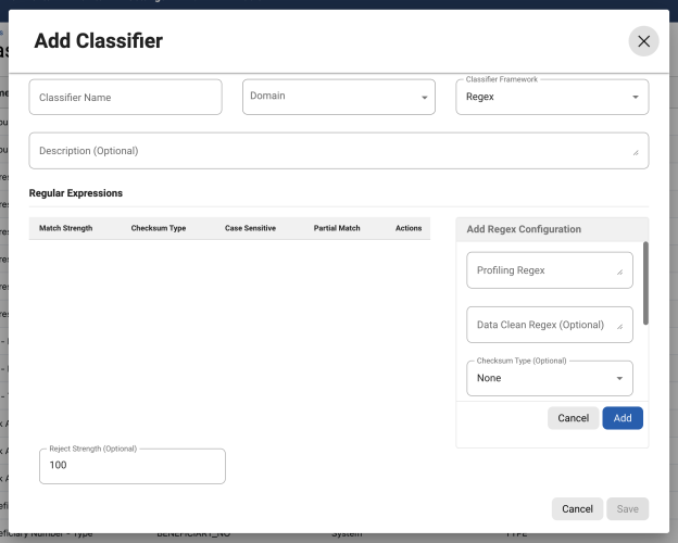 manage classifiers