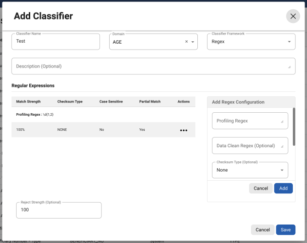 manage classifiers