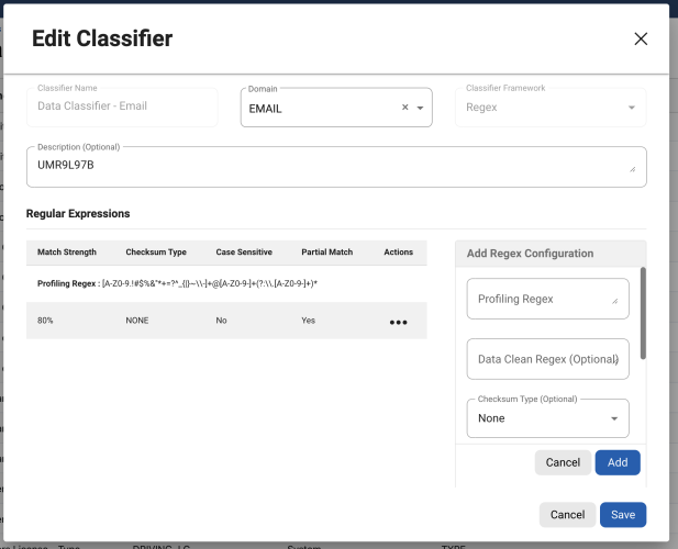 manage classifiers