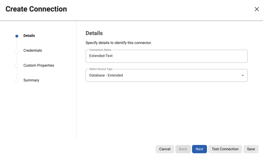 managing extended connectors