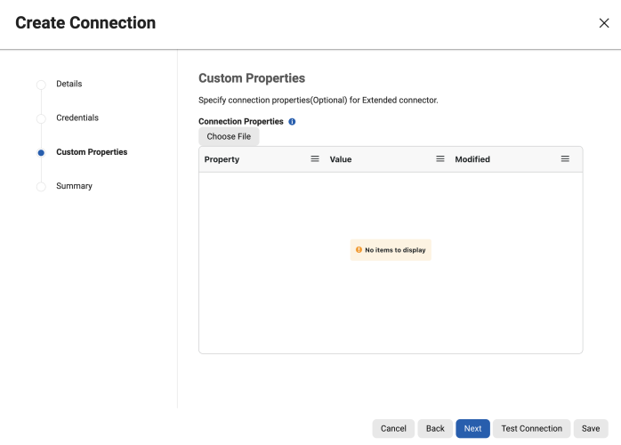 managing extended connectors