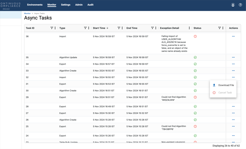 monitor async tasks