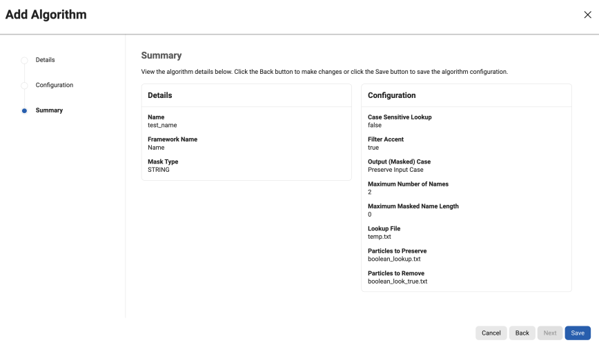 name algorithms