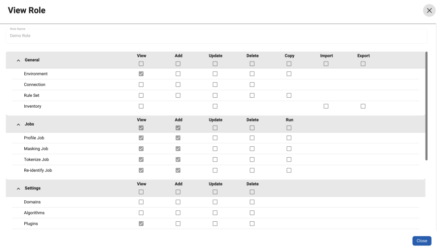 user roles