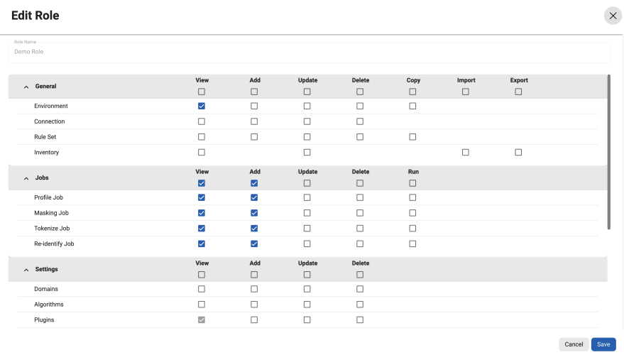 user roles