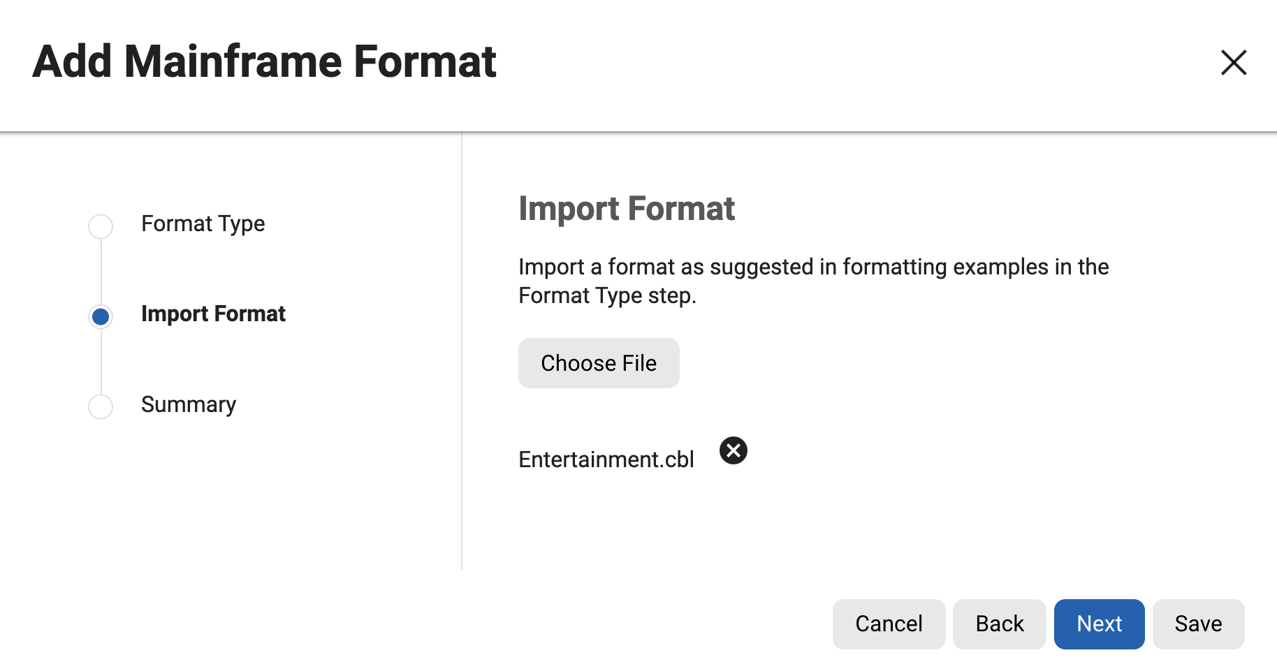import file formats import file formats