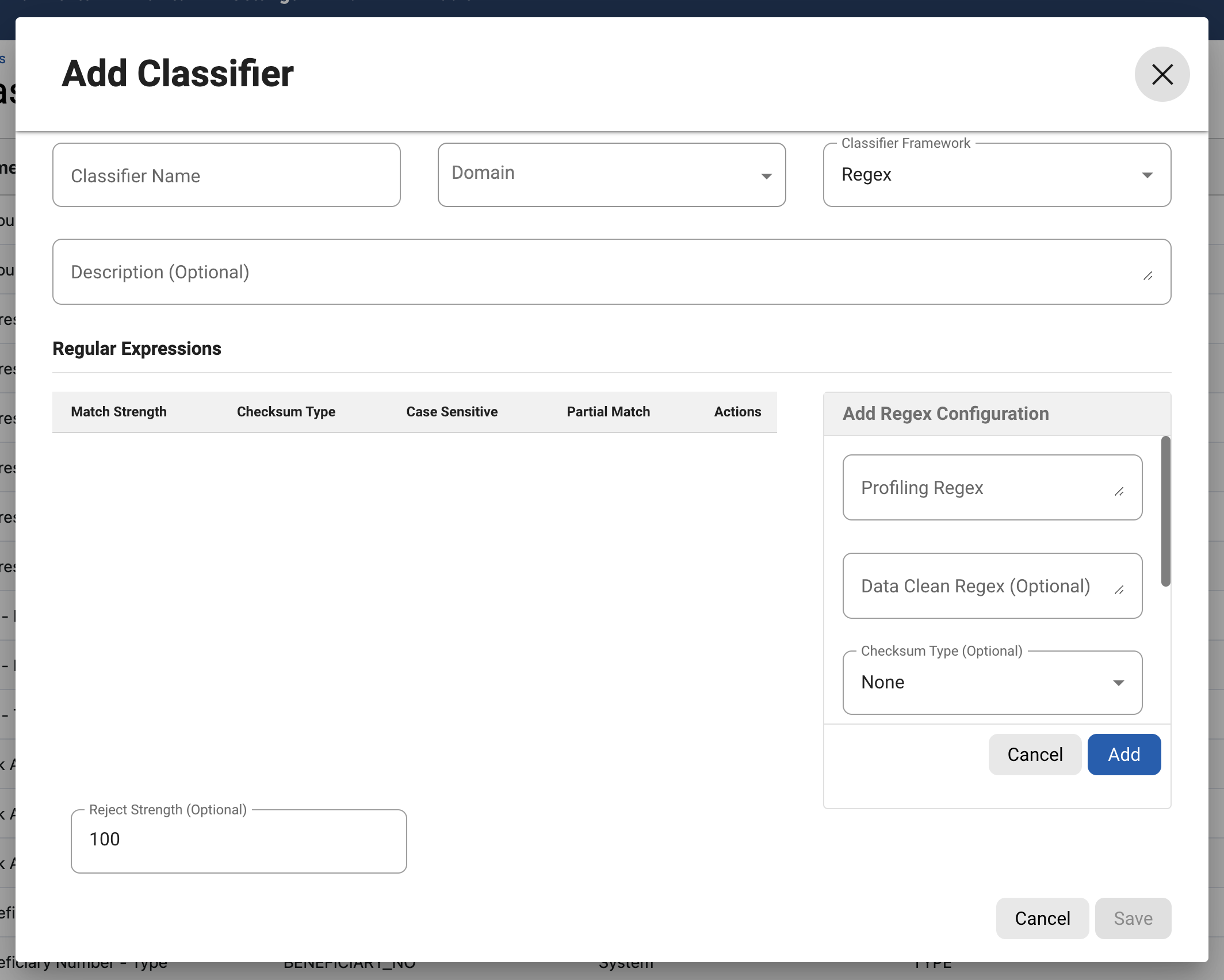 manage classifiers manage classifiers