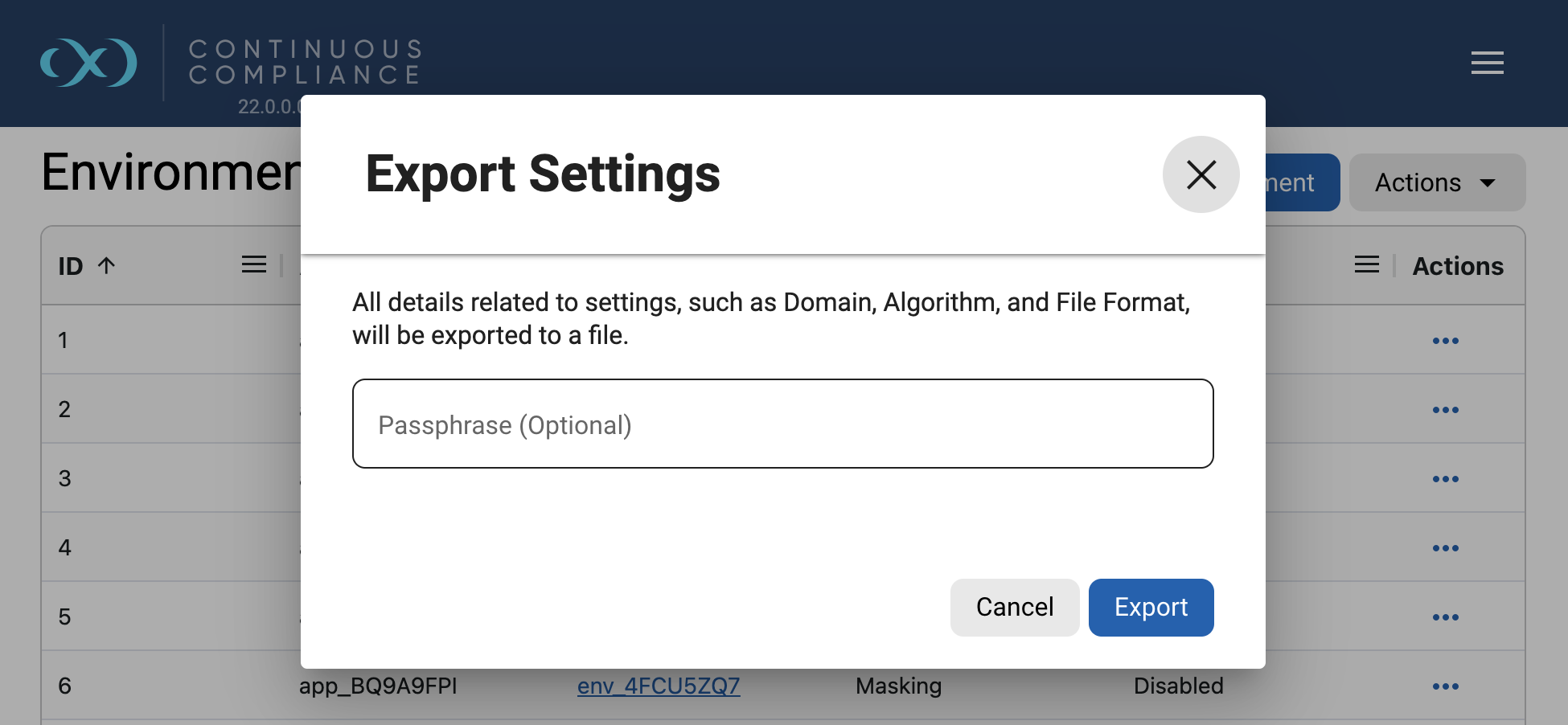 manage environments manage environments