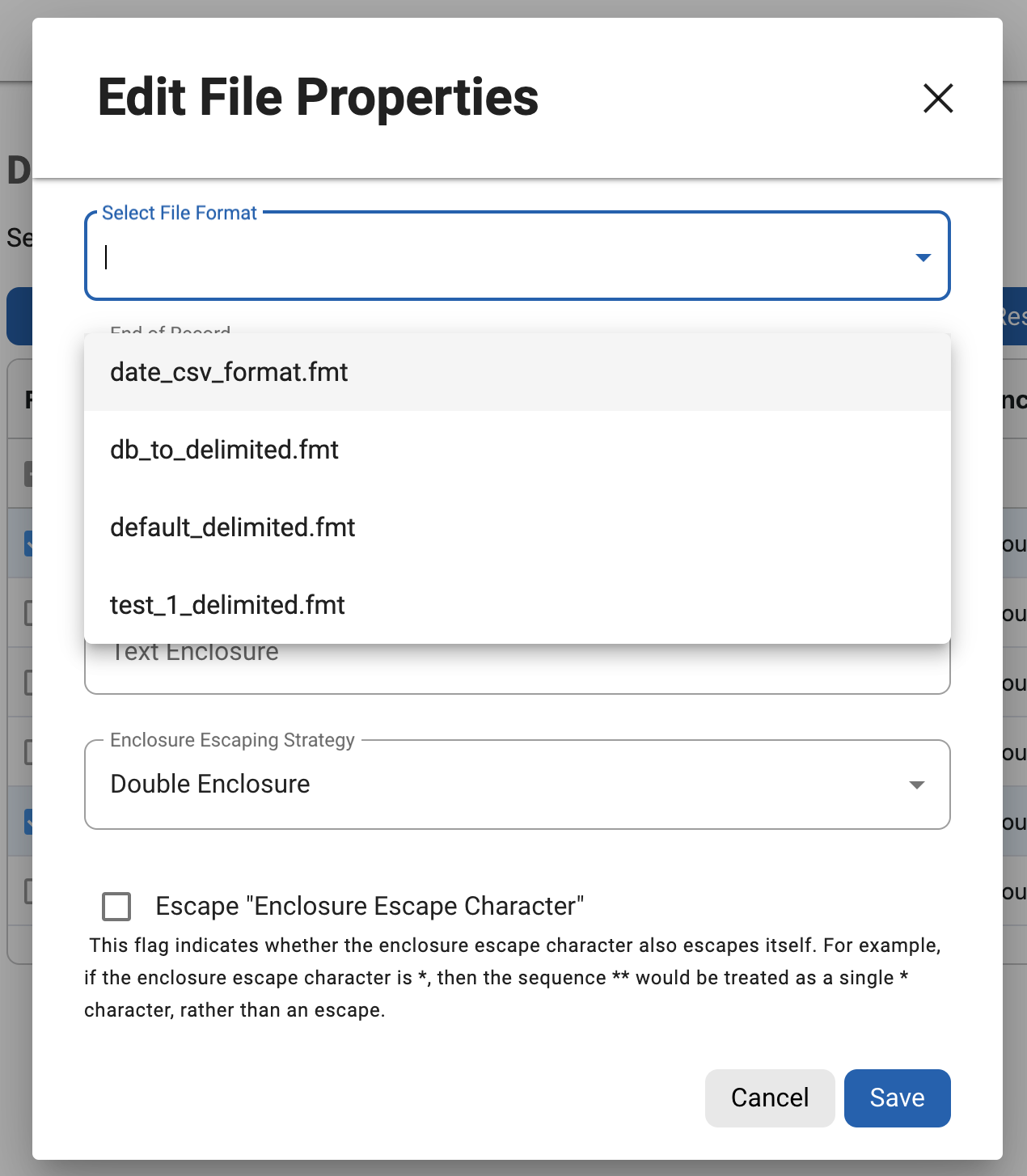 manage file formats manage file formats