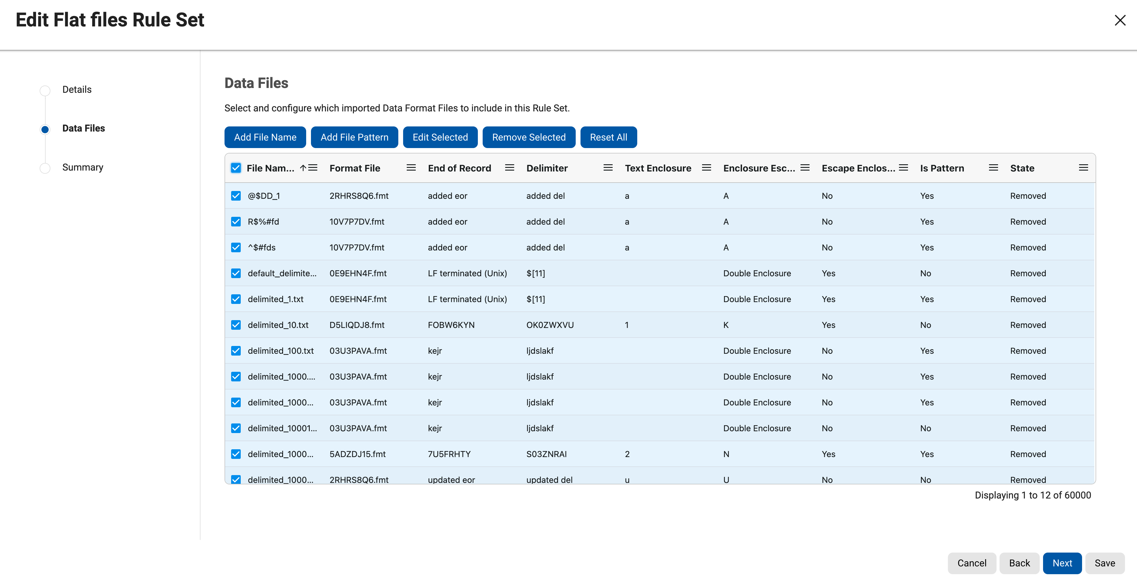 managing rule set managing rule set