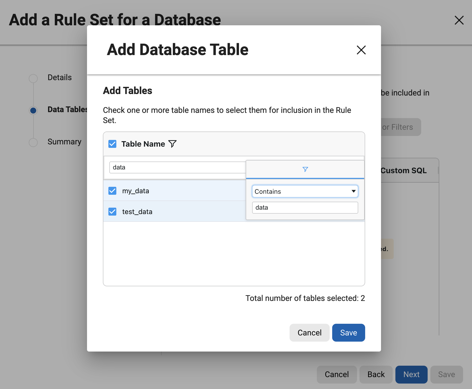 managing rule set managing rule set