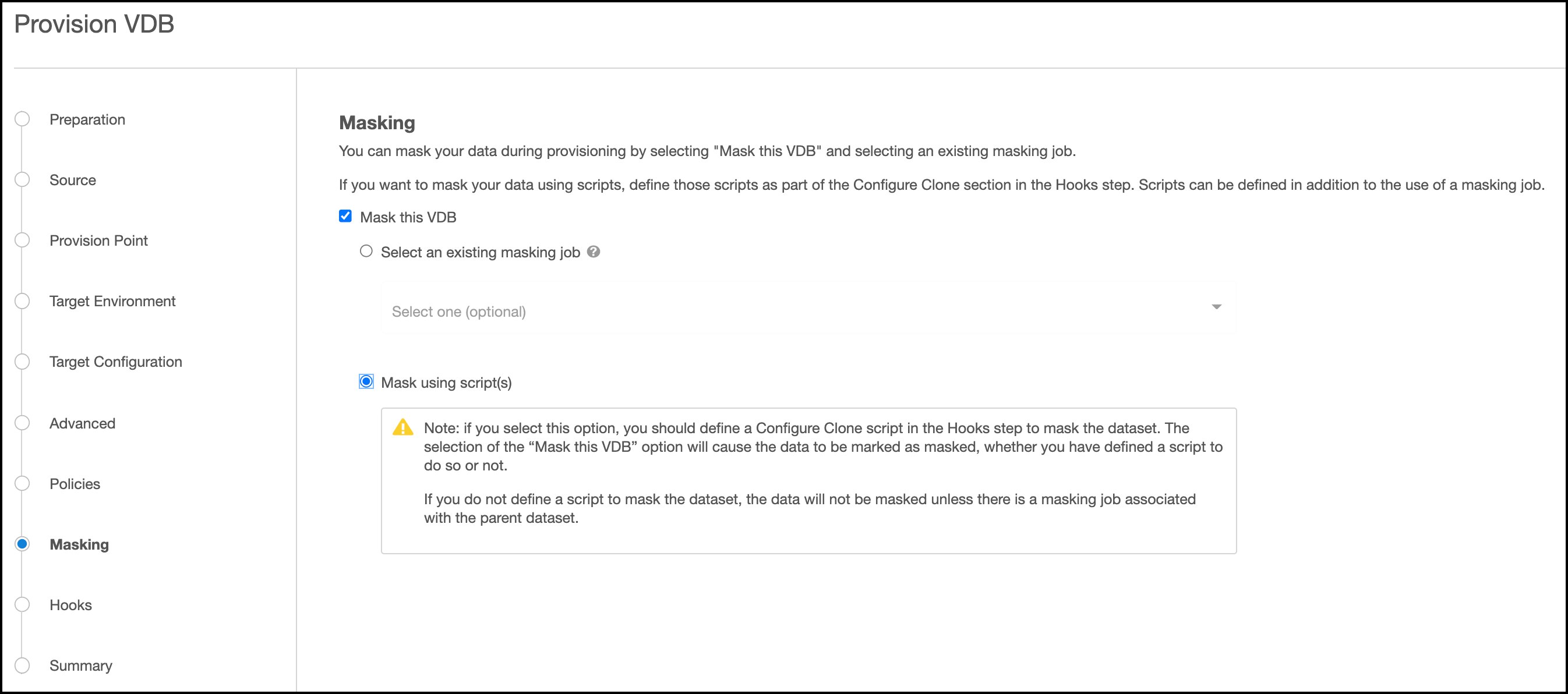 provision vdbs provision vdbs