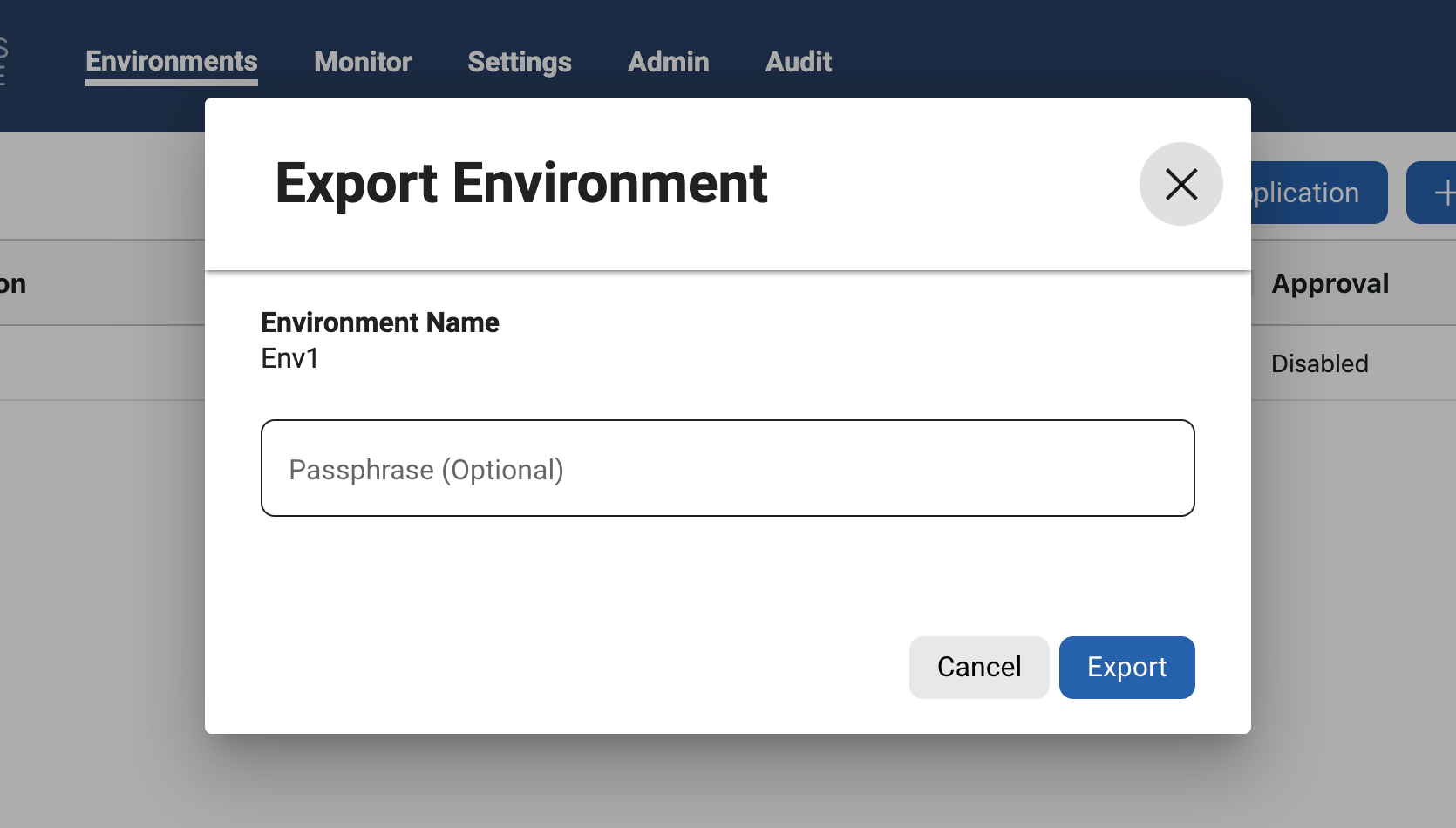 manage environments manage environments