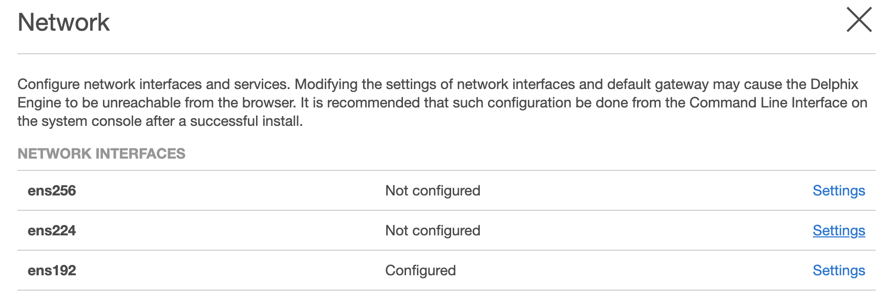 Configure a second network interface