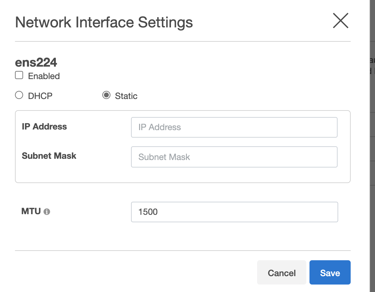 Configure a second network interface