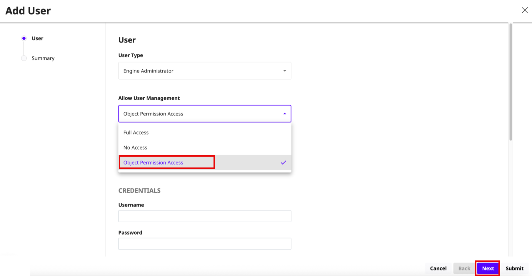 user management user management