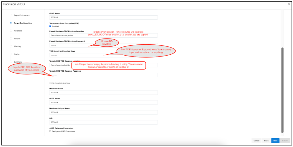 provision oracle ebs tde