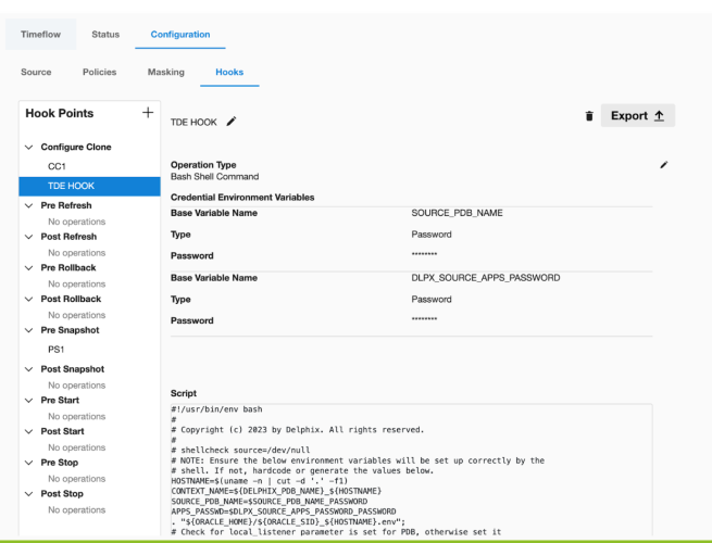 provision oracle ebs tde