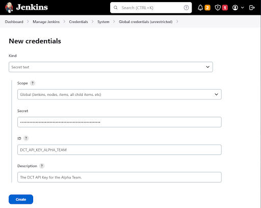 jenkins credentials