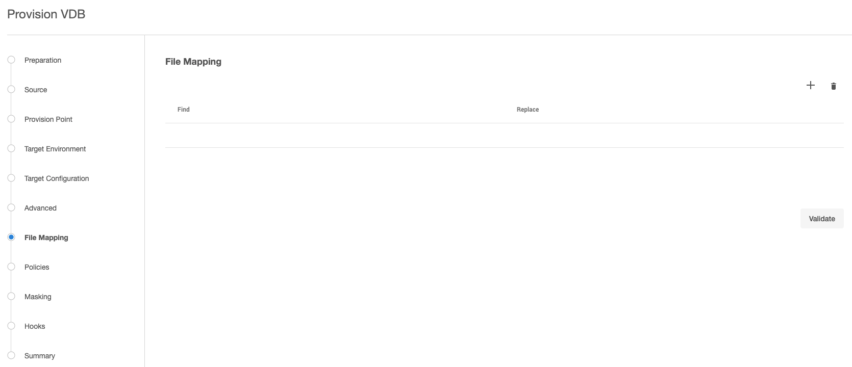 Customizing VDB file mappings