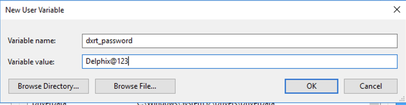 set up environment variables