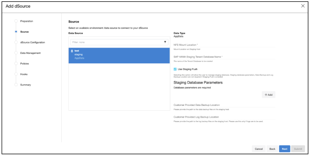 sap staging push
