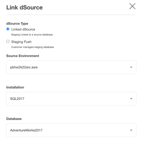 staging pull linked dsource
